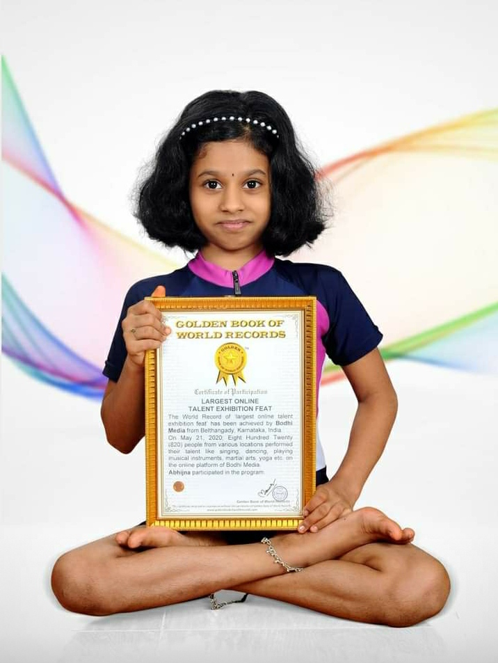Vidya Bharati student made place in the Golden Book of World record